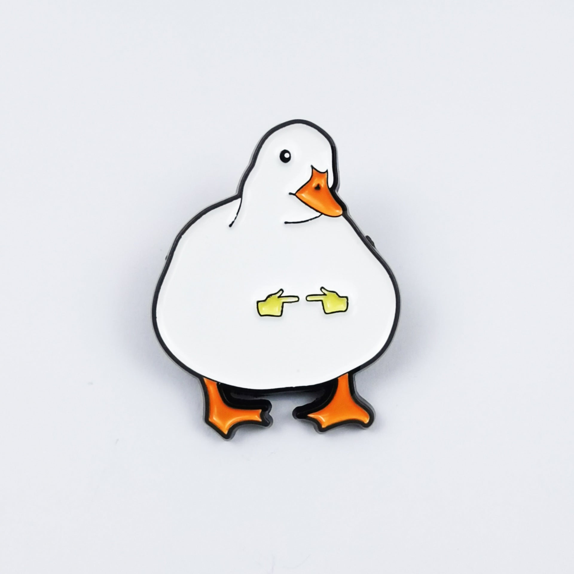 Wholesale Cartoon Duck series cute English letter brooch
