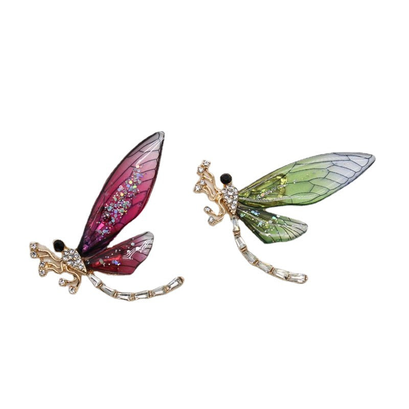 Wholesale Alloy Transparent Wings Dragonfly Diy Mobile Phone Case