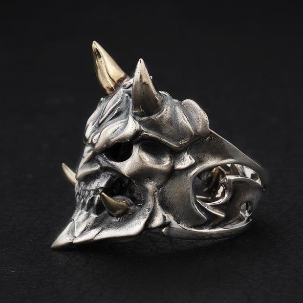Wholesale Vintage Mask Ghost King Skull Ring