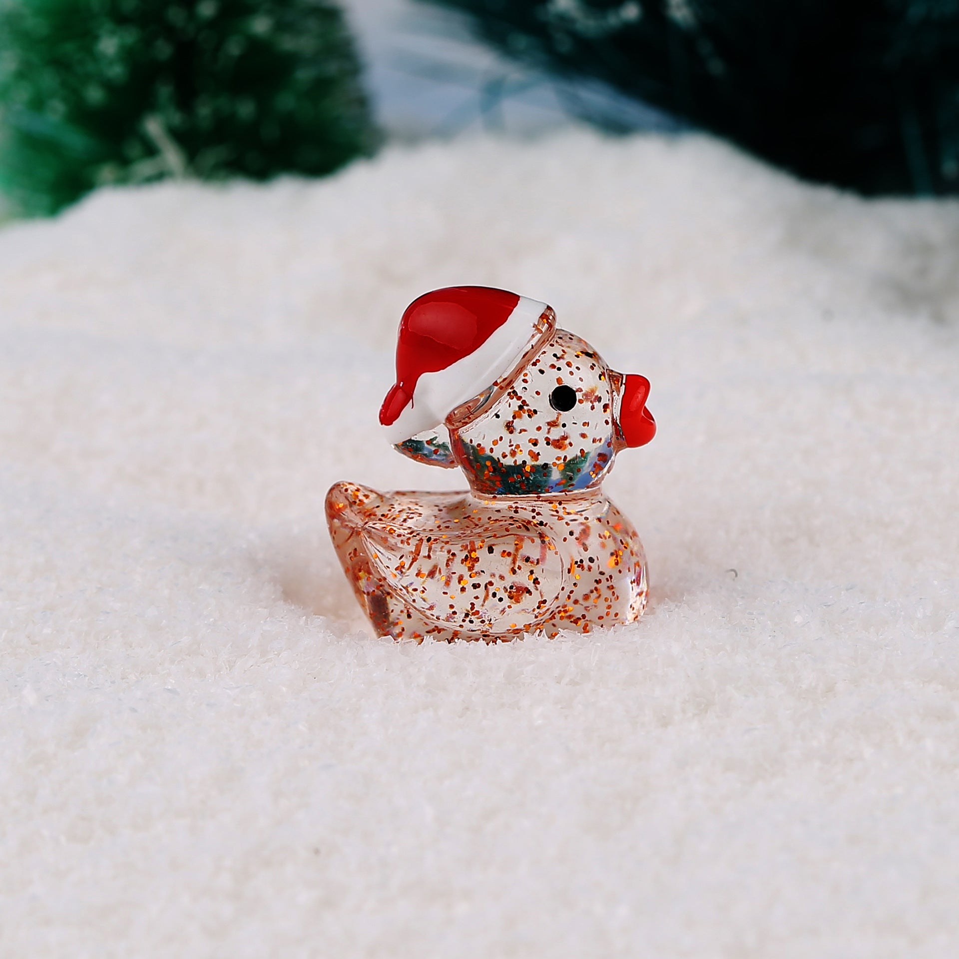 Wholesale DIY Miniature Landscape Decoration Glowing Christmas Duck Doll Accessories