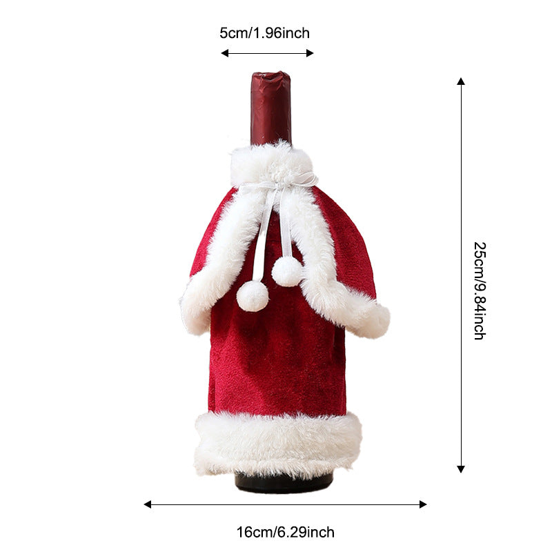 Wholesale Christmas decorations faceless doll wine bottle cap  decoration