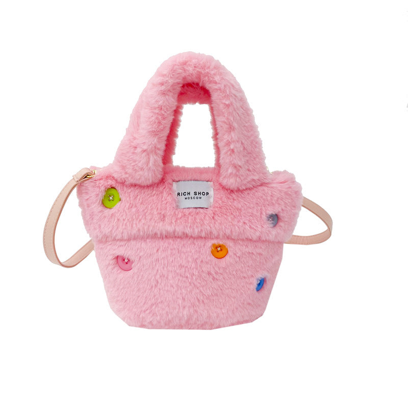 Wholesale Autumn and Winter Plush Crossbody Handbags