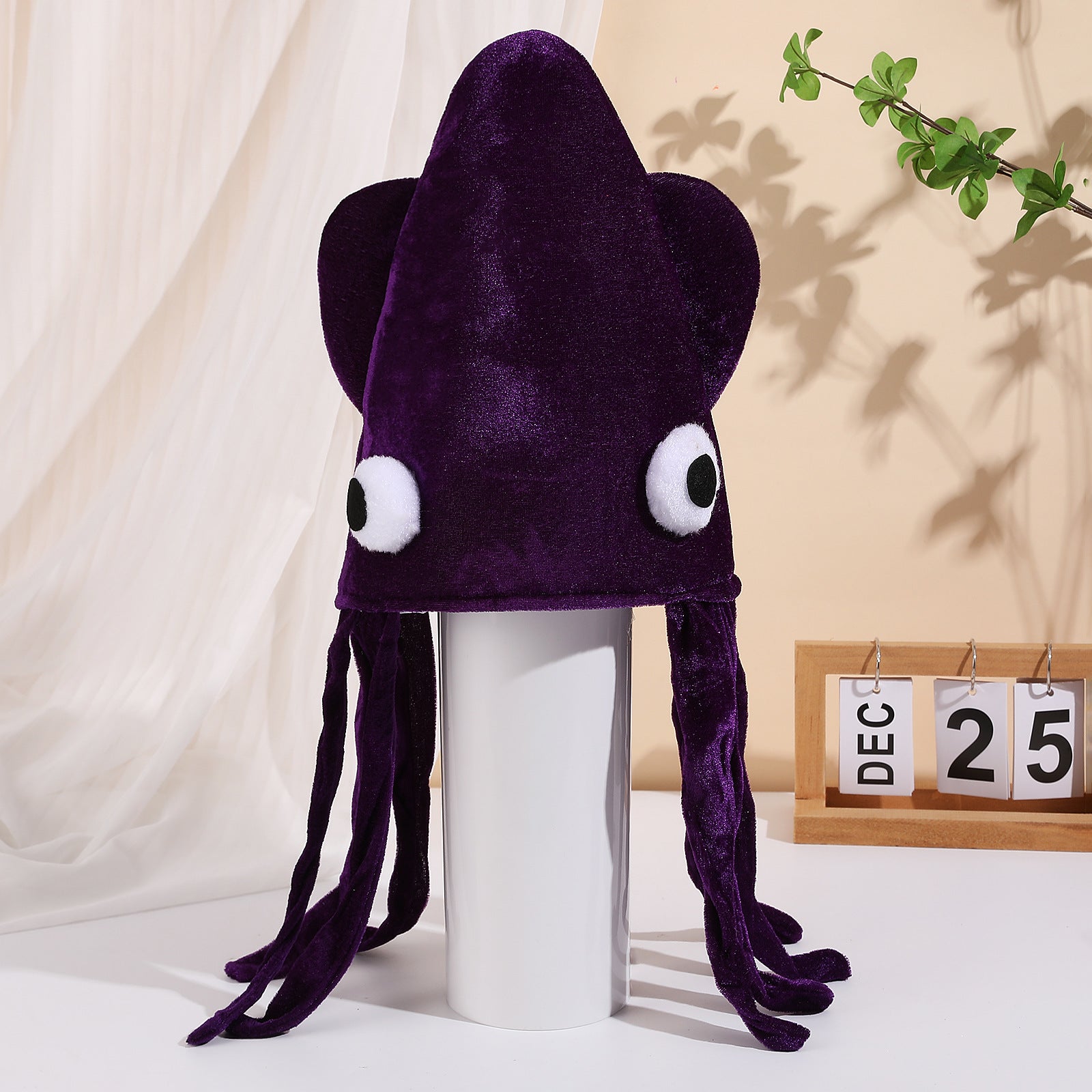 Wholesale Four-color Velvet Squid  Octopus Hat Decorations