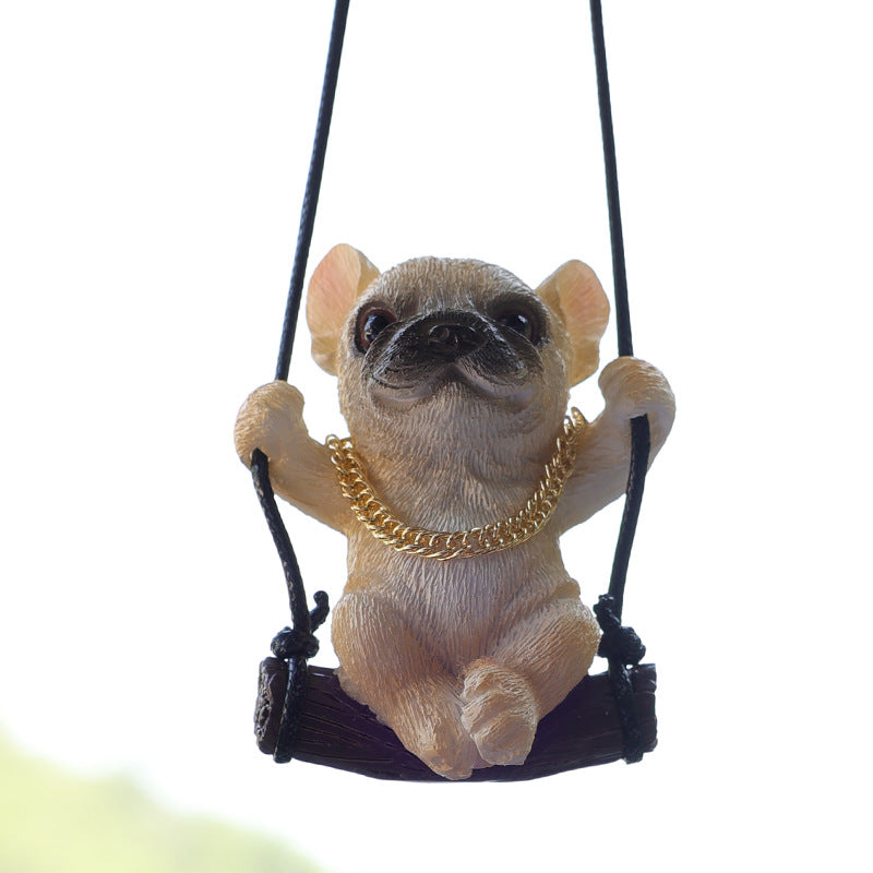 Wholesale Resin Puppy Car Pendant