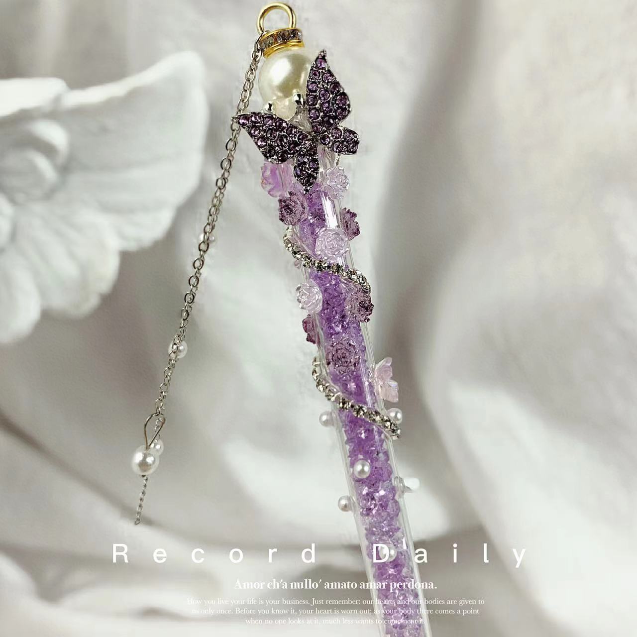 Wholesale Diamond Butterfly Tassel Pen Knife Diy Homemade Carving