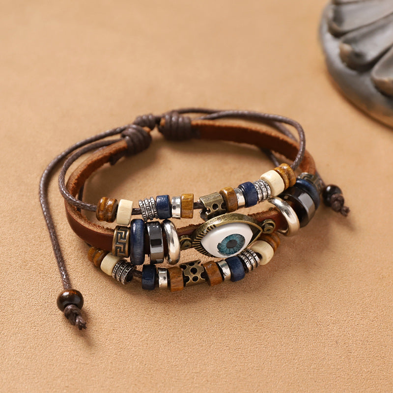 Wholesale Bohemian Handmade Exoticism Woven Multi-Layer Bracelet