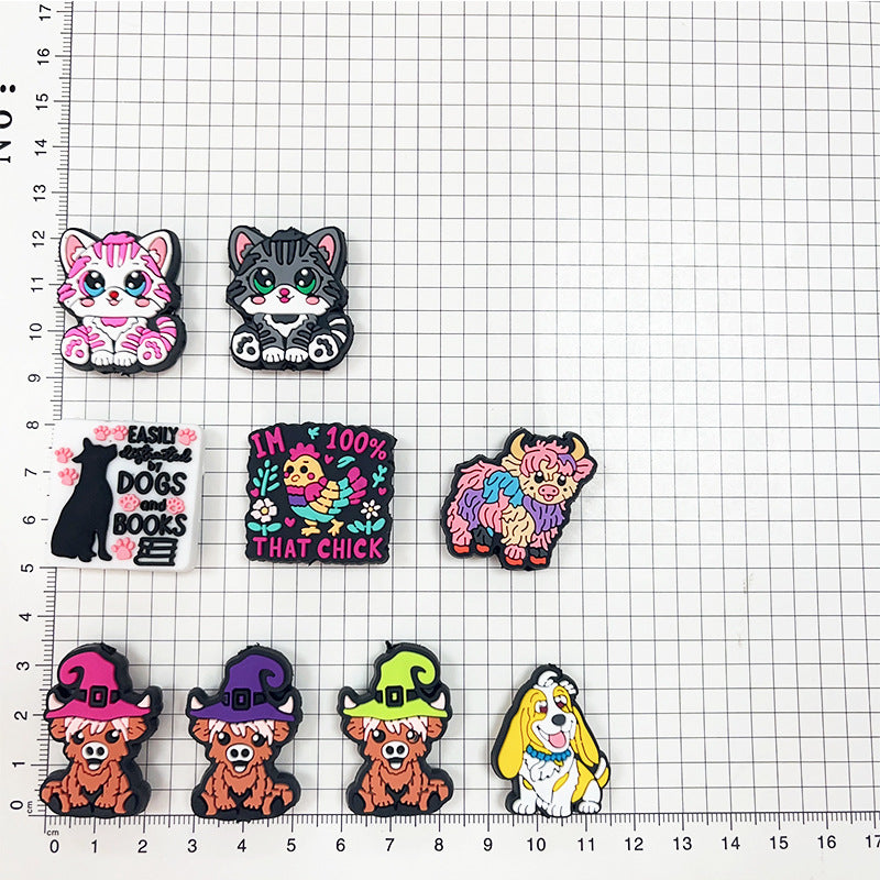 Wholesale Random 100pcs Easter Animal Beads DIY Focal Beads