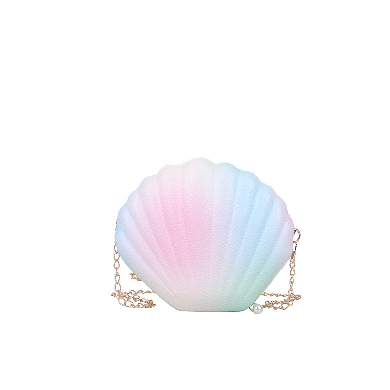 Wholesale Gradient Shell Bag Chain PU Shoulder Crossbody Bag