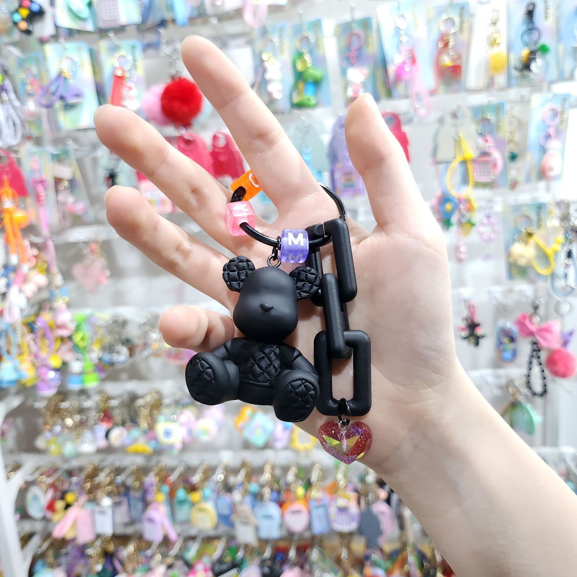 Wholesale Resin Bear Rabbit Fashion Simple Keychain