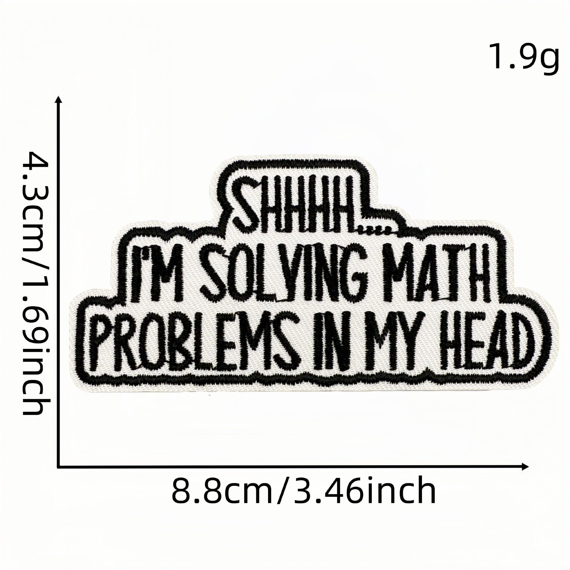 Wholesale Cartoon English Math Series Embroidery DIY Patches