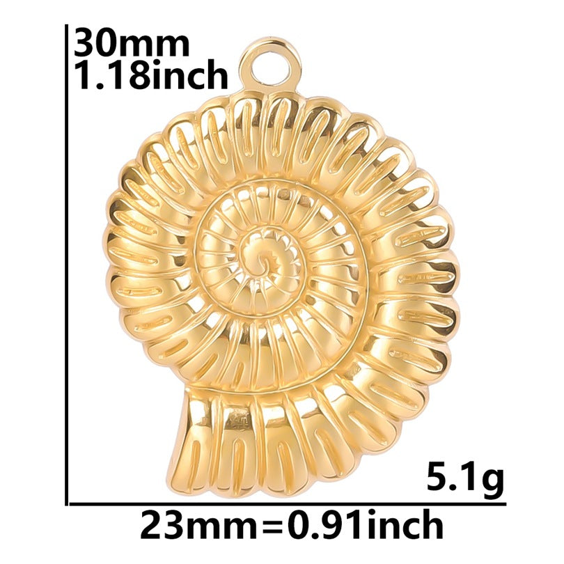 Wholesale Colorful Golden Spiral DIY Jewelry Accessories