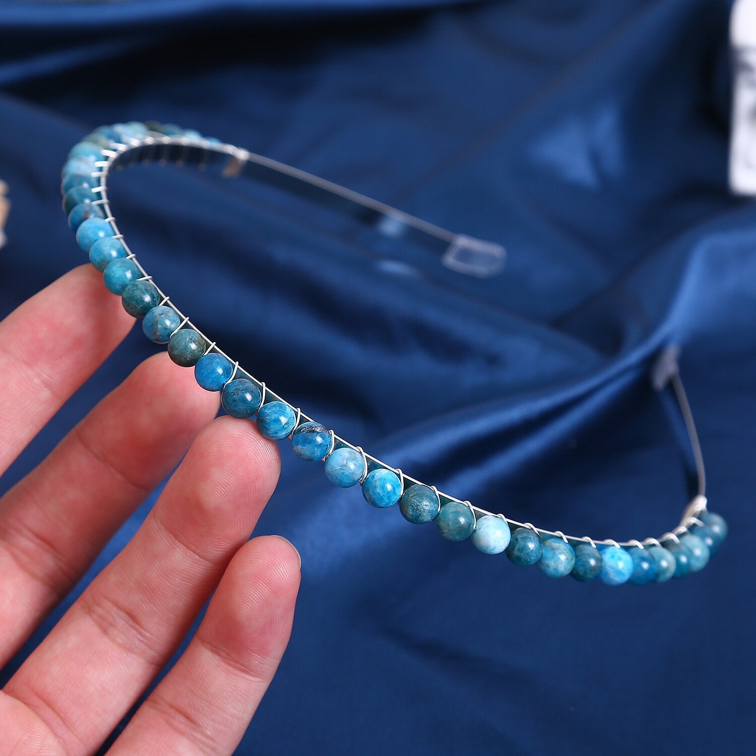 Wholesale Colorful Gravel Hair Hoops