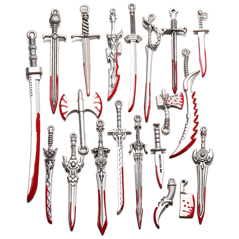 Wholesale 10pcs  Jewelry Accessories 20 Anime Weapons Decorations