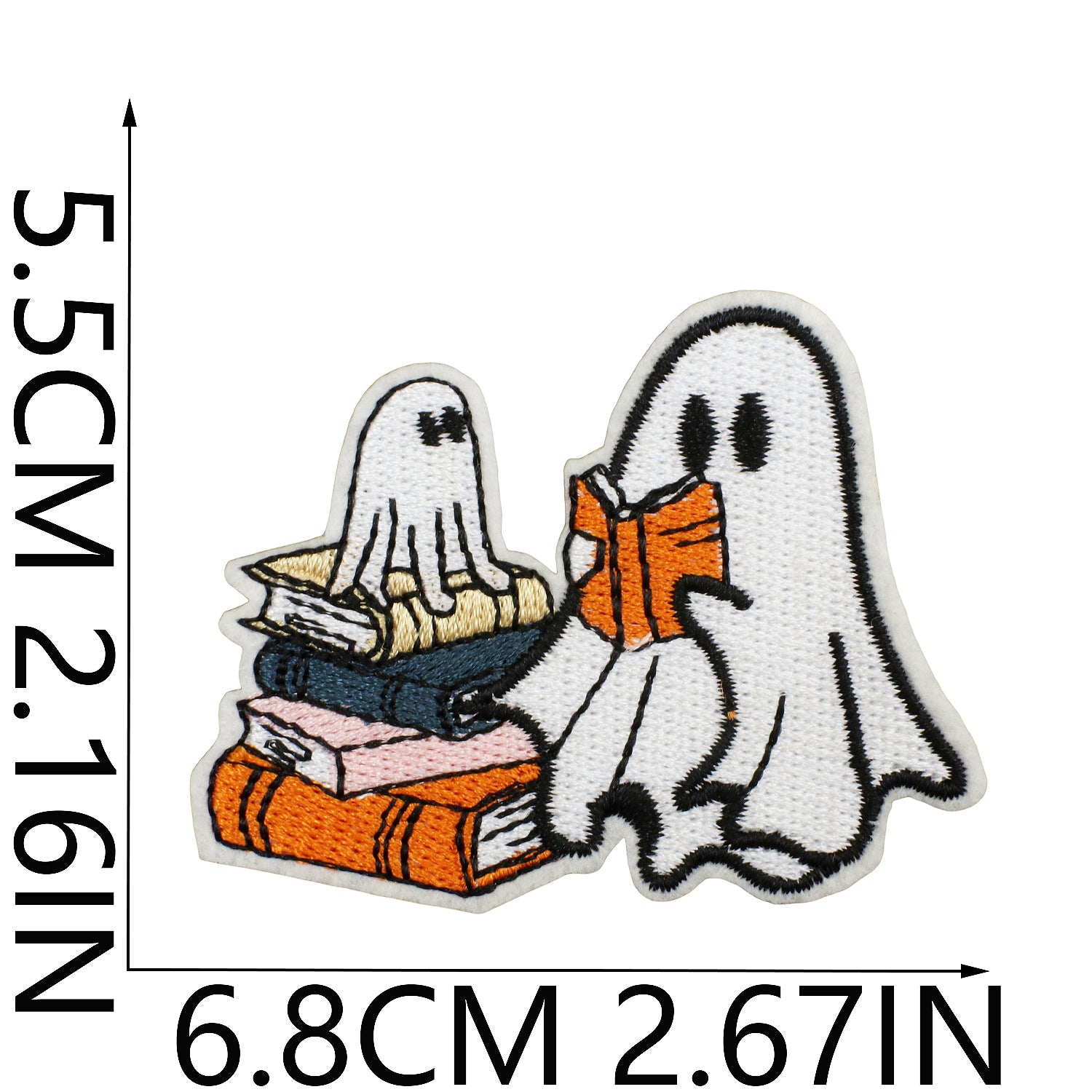 Wholesale Iron On Ghost Pumpkin Embroidery Patch Cute Witch Applique For Clothing Holiday Craft Supply For DIY Decor