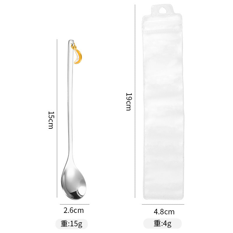 Wholesale spoon fruit pendant spoon fork 4 piece set  Kitchenware