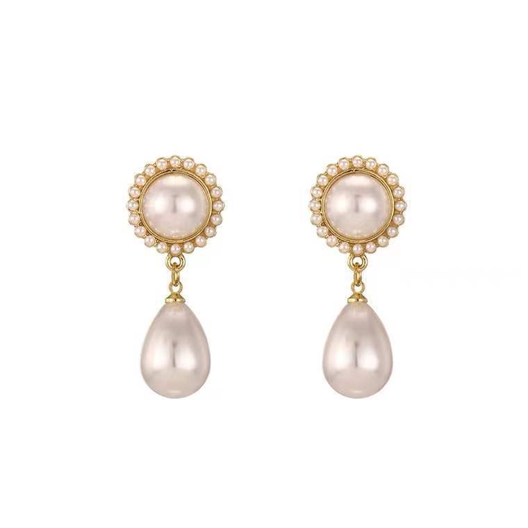 Wholesale Baroque Drop Pearl Earrings