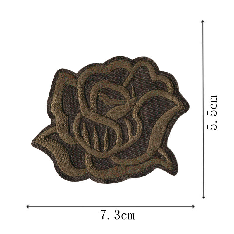 Wholesale Colorful Rose Embroidery DIY Patches
