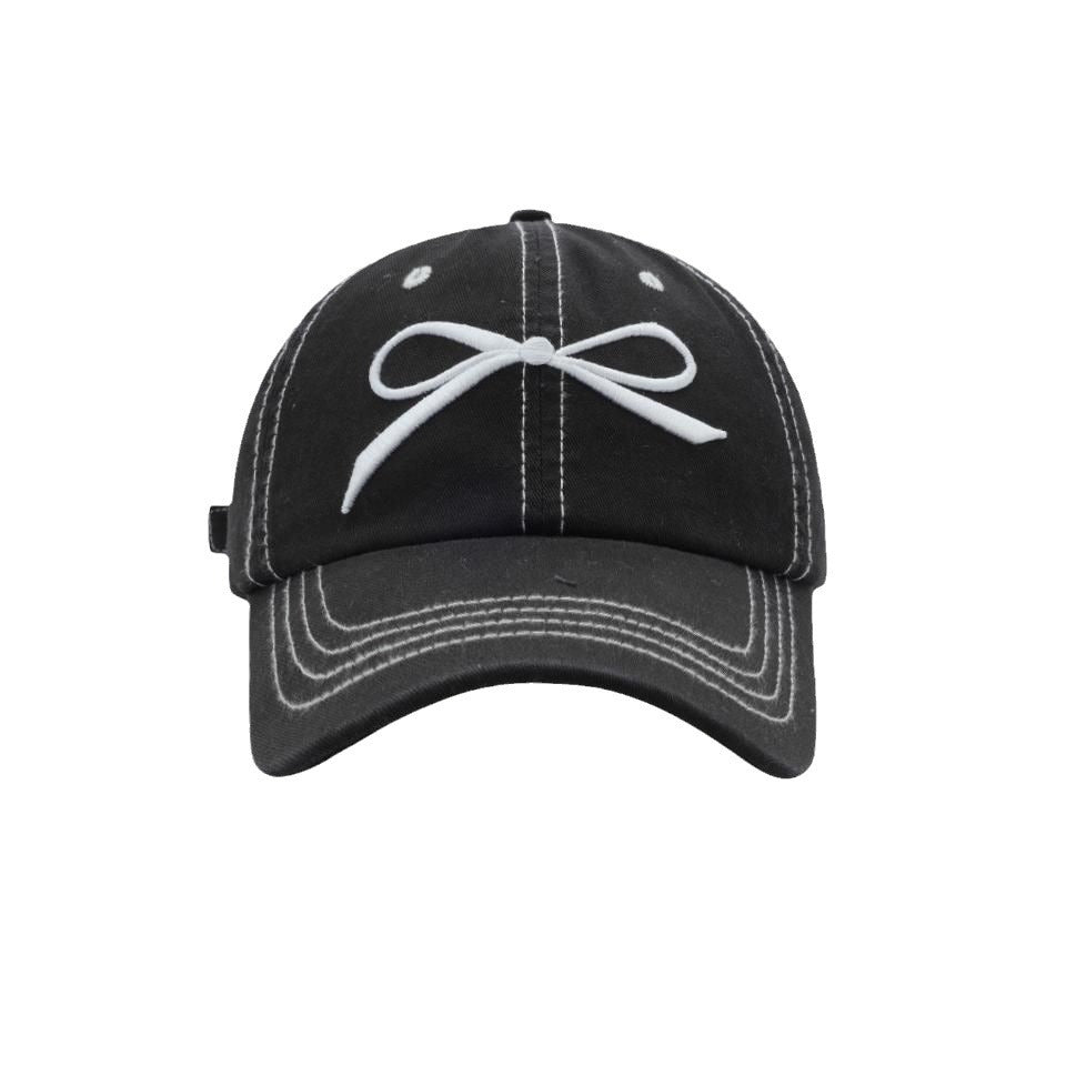 Wholesale Bow Tie Versatile Face-enhancing Small Baseball Cap