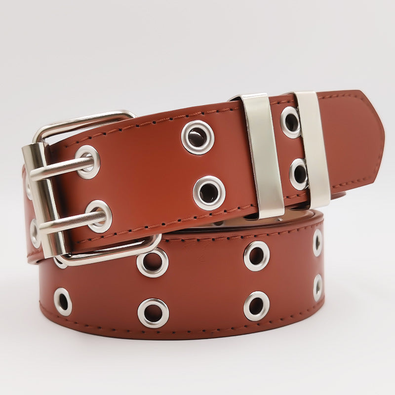 Wholesale Double exhaust eyelet girls'  belt