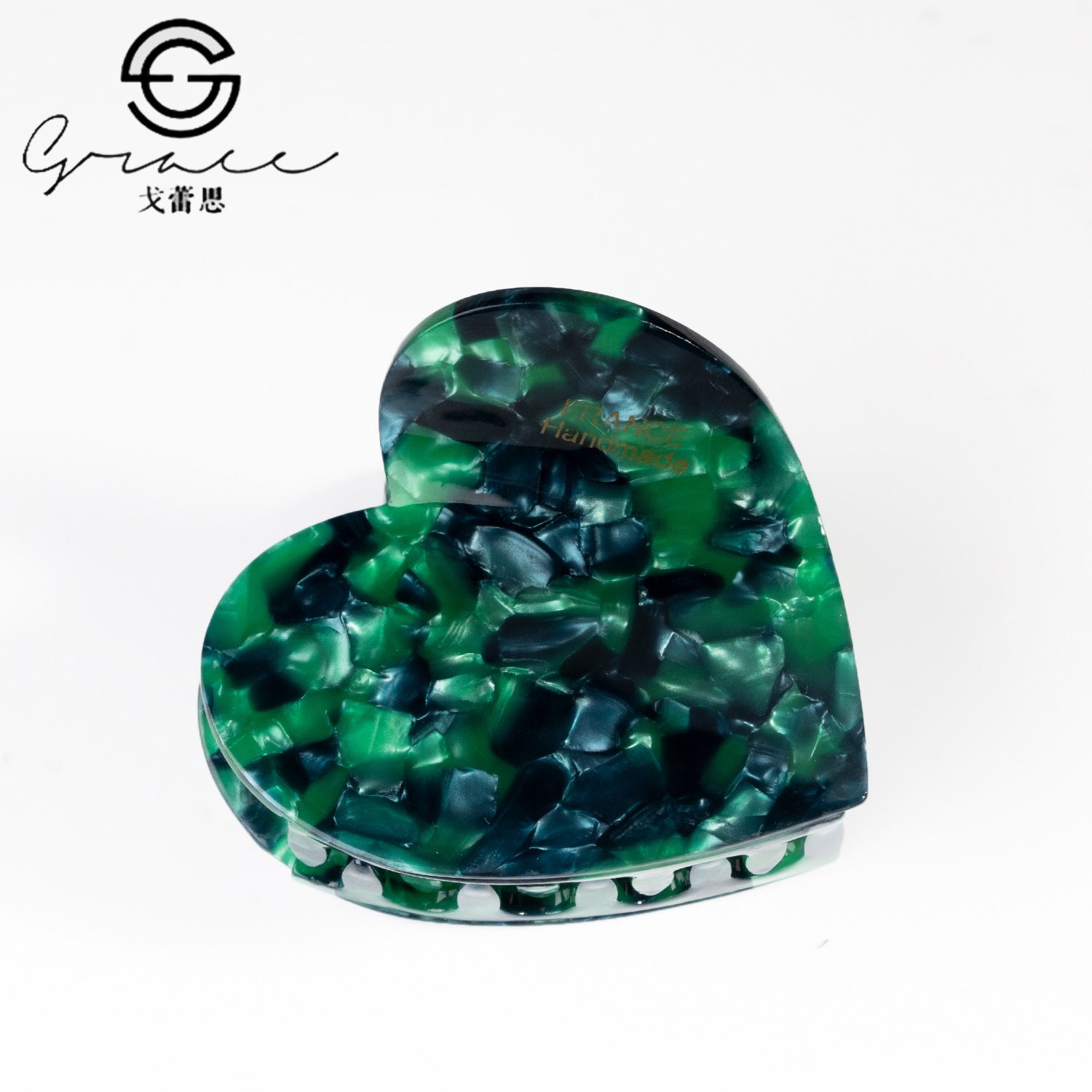 Wholesale Valentine's Day Acetate Heart Shape Hair Clips