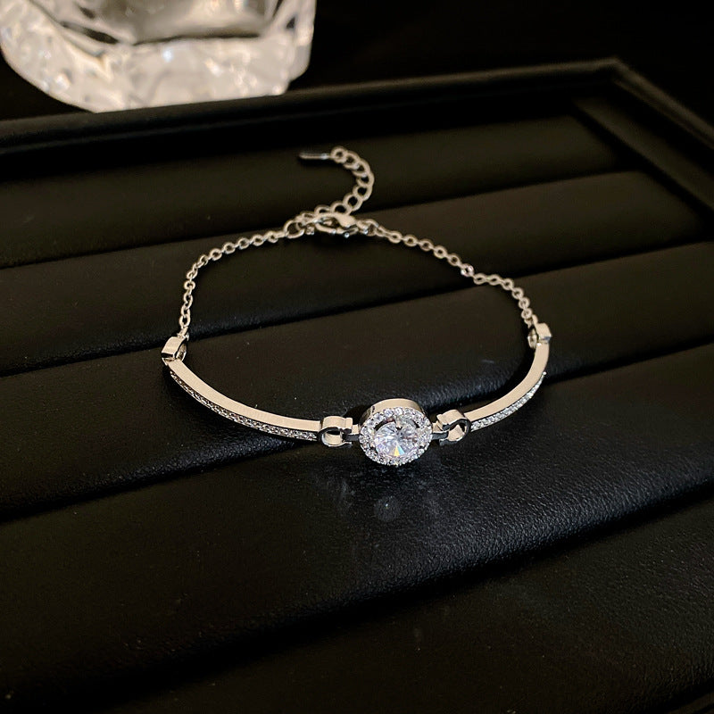 Wholesale Zircon Round Patchwork Bracelet