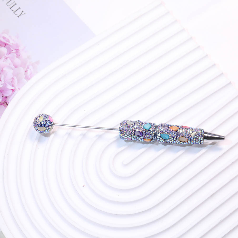 Wholesale Diamond-encrusted Heavy Industry Soft  Beadable Pens  DIY Beadable