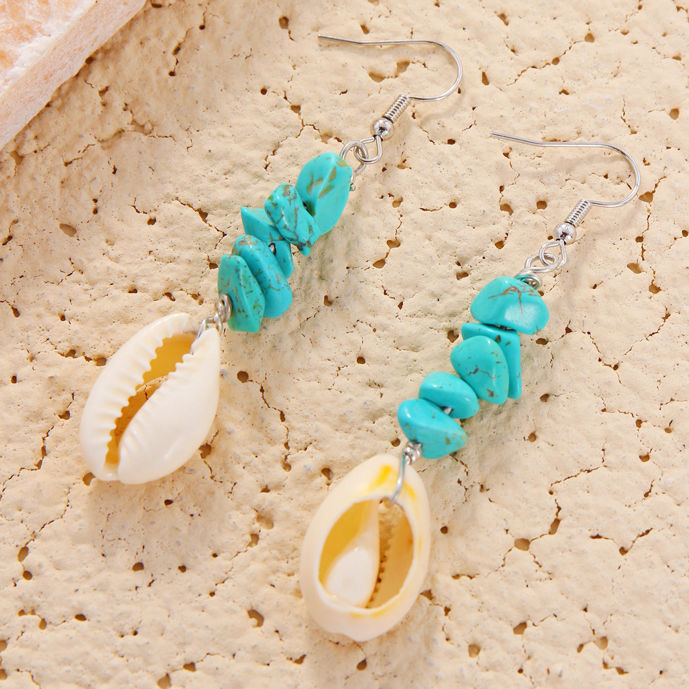 Wholesale Bohemian Shell Beads Pendant Earrings