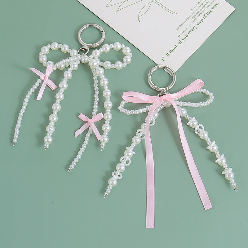 Wholesale Ribbon Bow Pendant Love Accessories Key Chain