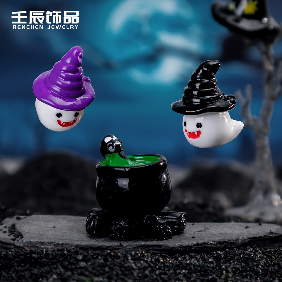 Wholesale Horror  Glow-in-the-Dark Resin Ornament Decorative Accent for DIY Jewelry or Gift Resale