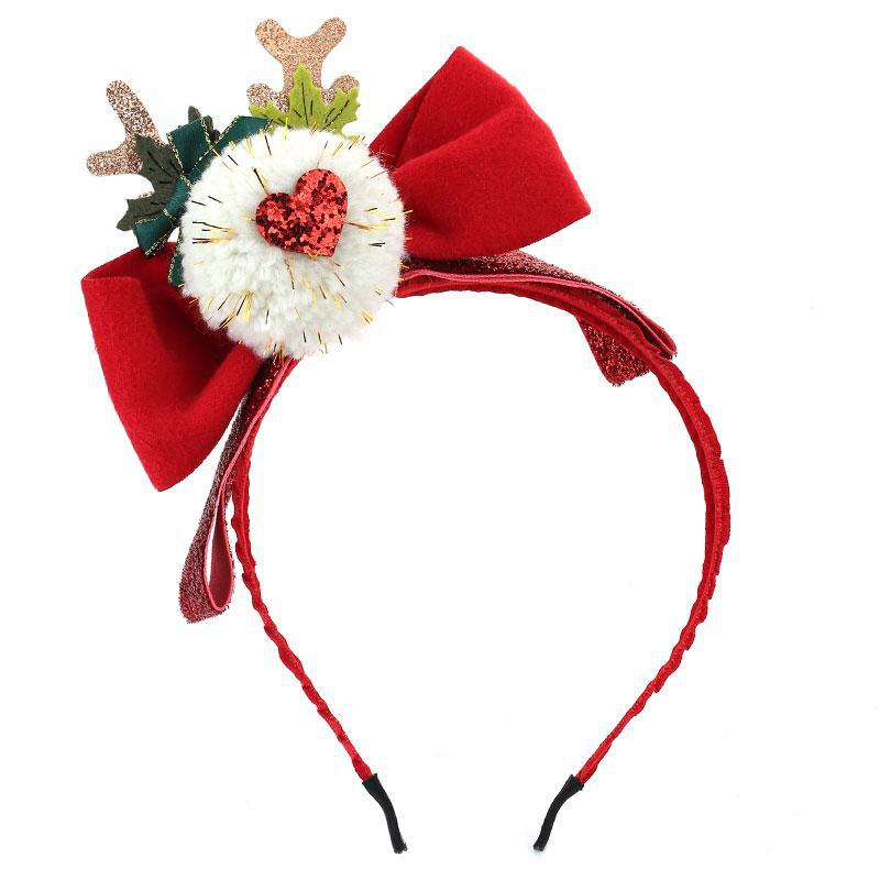 Wholesale Christmas Bow Fabric Headband