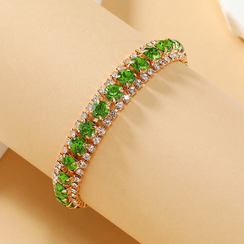 Wholesale Multicolor Crystal Bohemian Alloy Bracelet