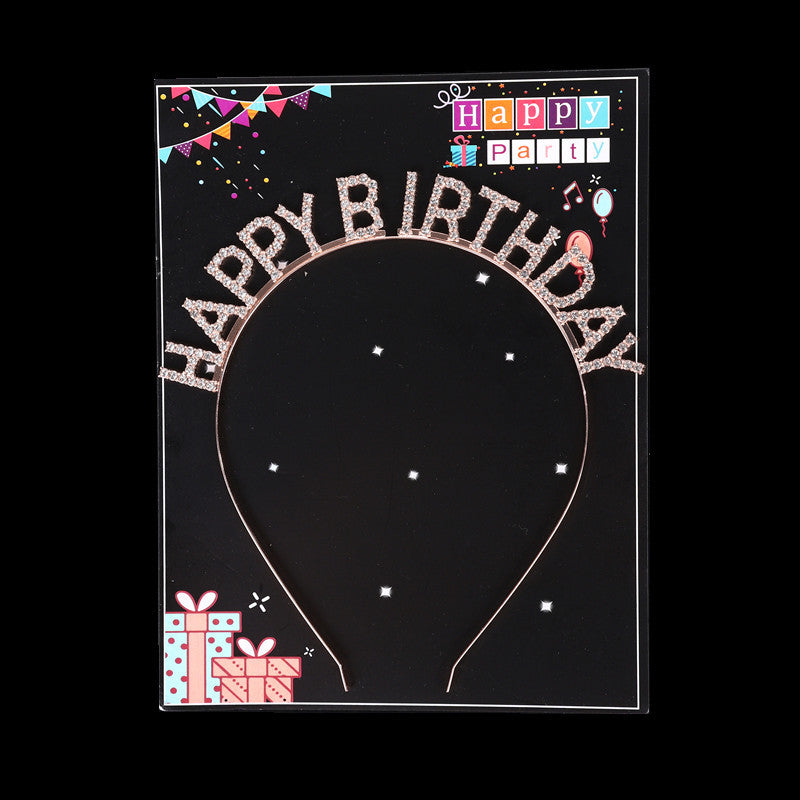 Wholesale Wholesale happy birthday birthday party headdress headband