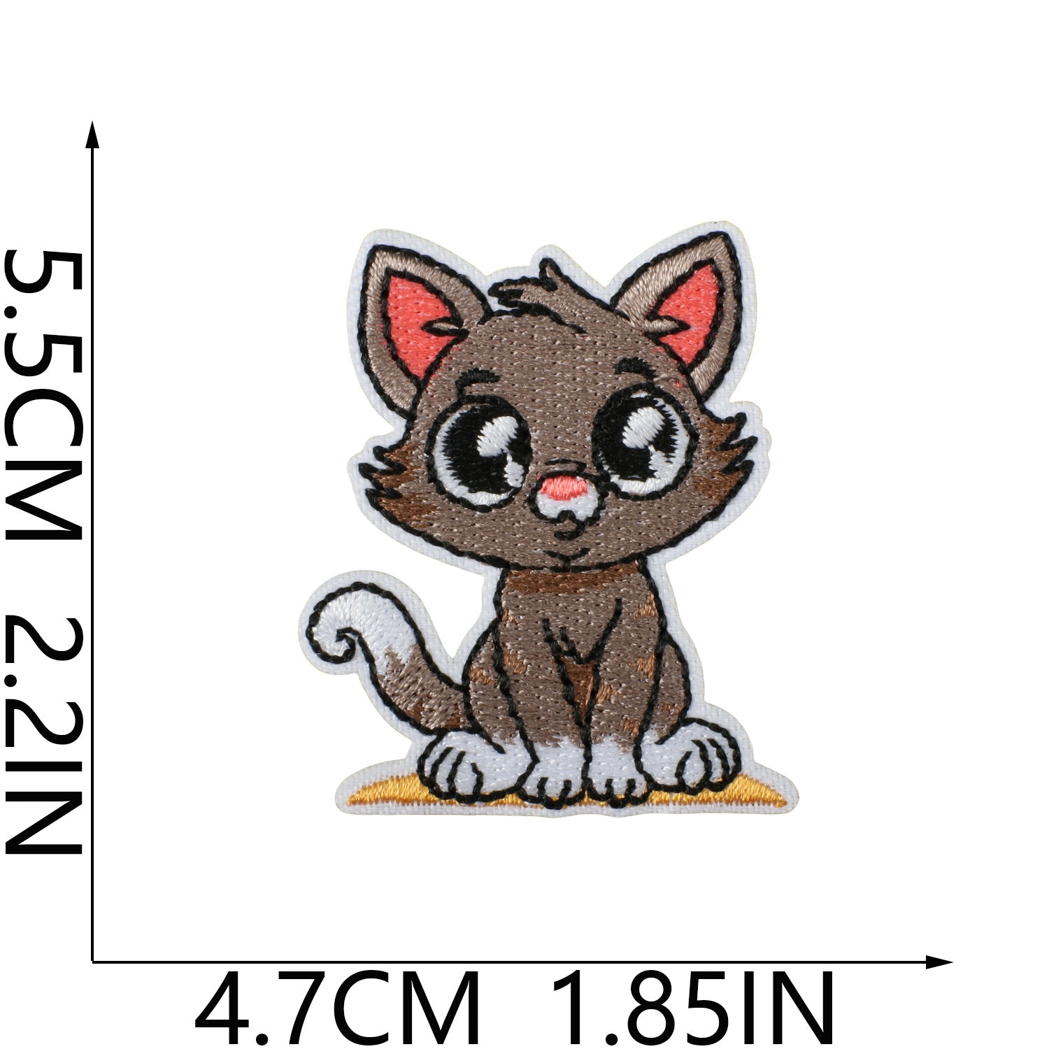 Wholesale Polyester Iron On Embroidery Patch Cat Party Cartoon Kitten Decorative Accent For Clothing Everyday Use