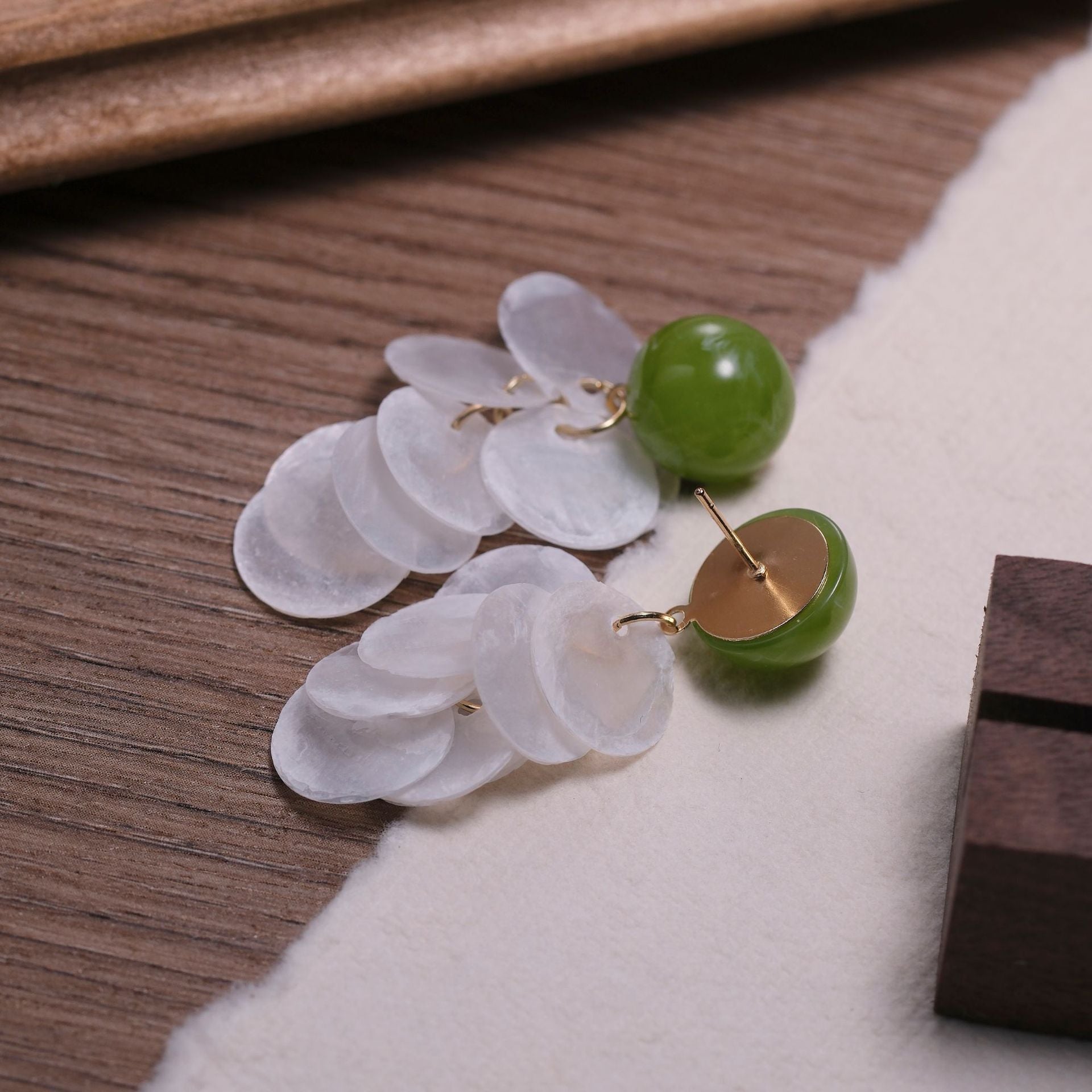 Wholesale Forest Fresh Natural Shell Earrings and Clips