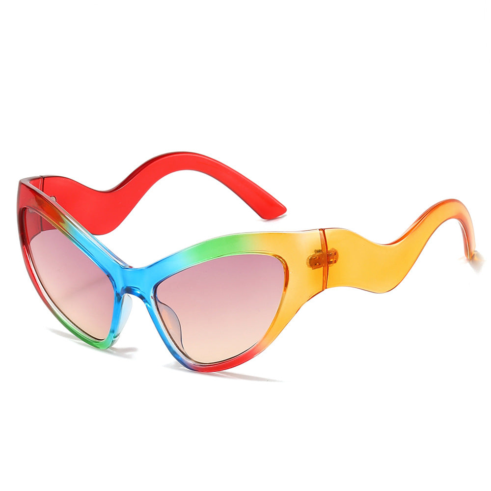 Wholesale Cat Eye Rainbow Sunglasses