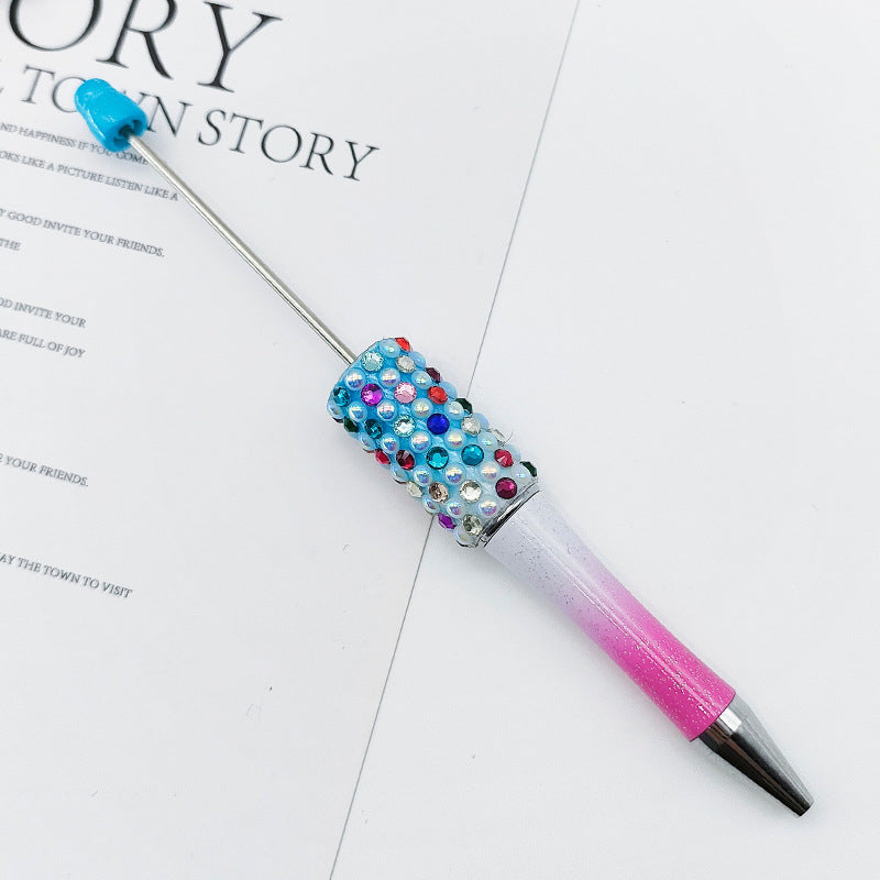 Wholesale Beadable Pens Gradient Color Candy Applied Diamond Pearl Beadable Pen