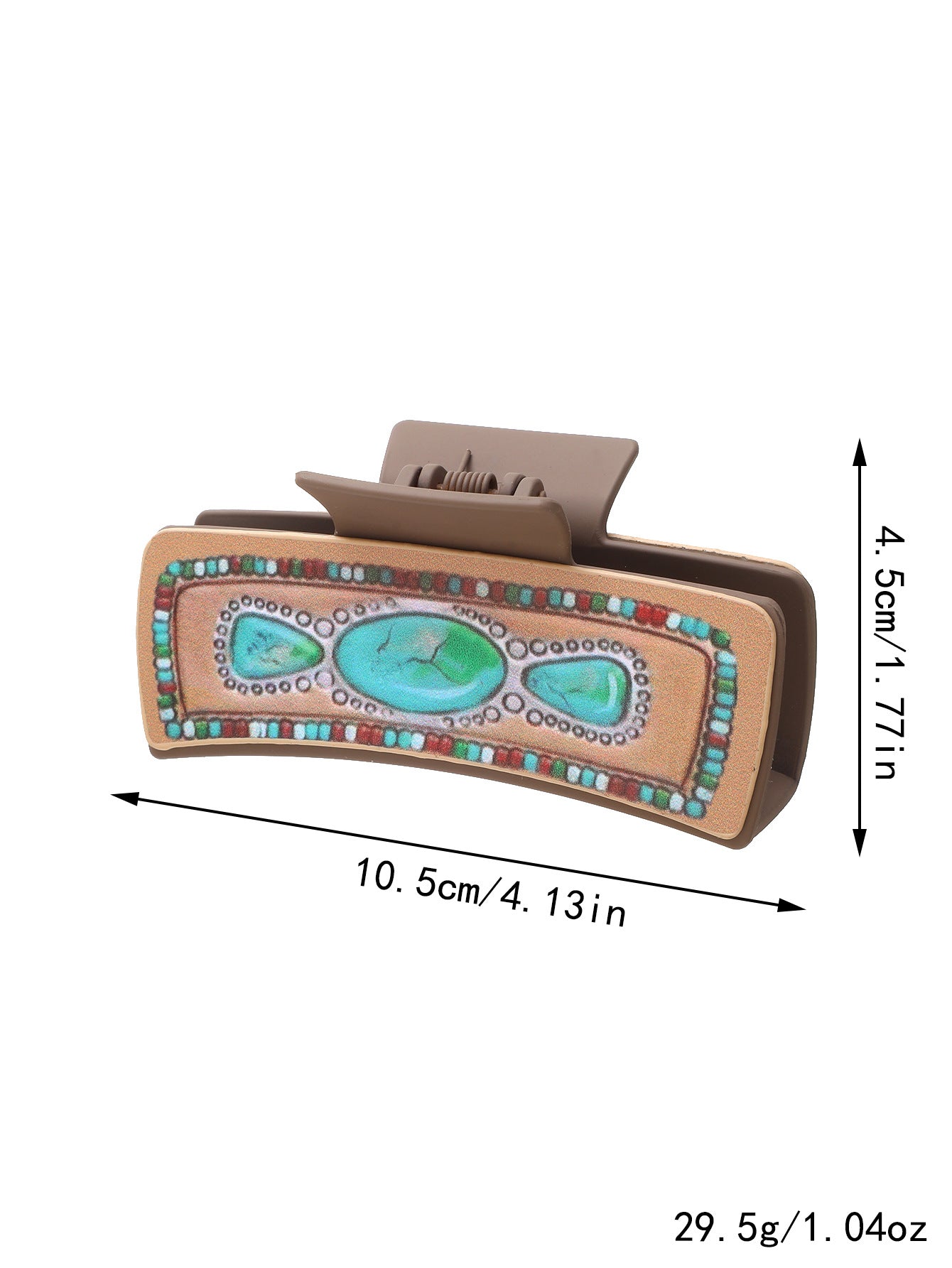 Wholesale Western Cactus Sunflower Faux Leather Hair Claw Clip Fashion Accessory Gift Boutique Resale