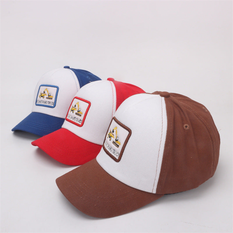 Wholesale Cotton Polyester Cartoon Excavator Children's Baseball Caps