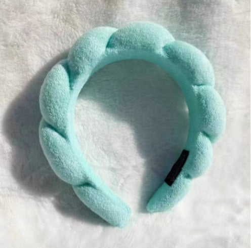 Wholesale Wholesale Fashion Face Wash Makeup Twist Sponge Hair Hoop