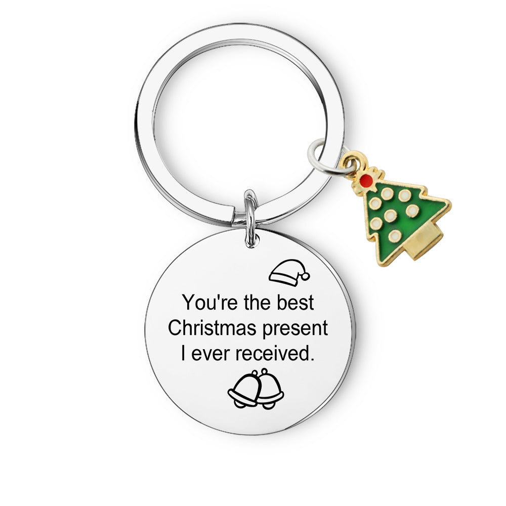 Wholesale Stainless Steel Christmas Tree Stainless Steel Keychain
