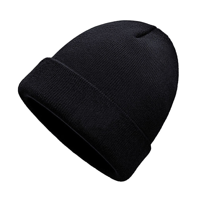 Wholesale Spot Wholesale Knitted Hats Winter Warm Solid Color Thickened Beanie