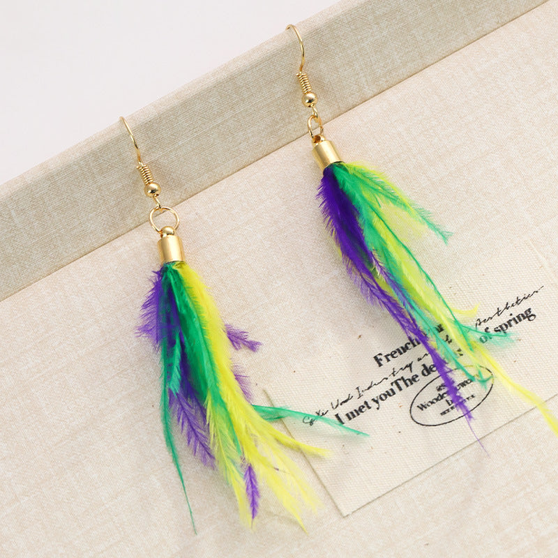 Wholesale Carnival Color Niche Design Sense Earrings for Women