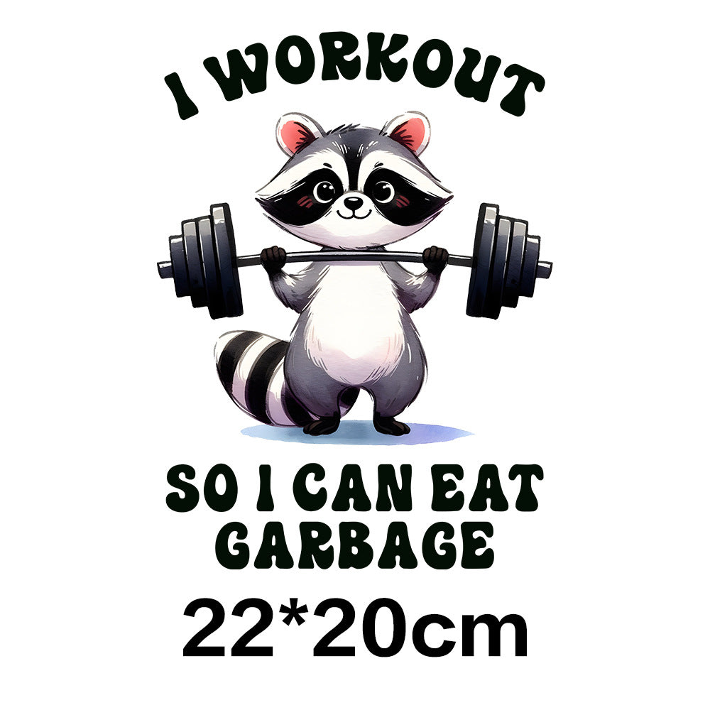 Wholesale 10pcs Fun Raccoon  UV DTF Ready to Press Transfers Wraps