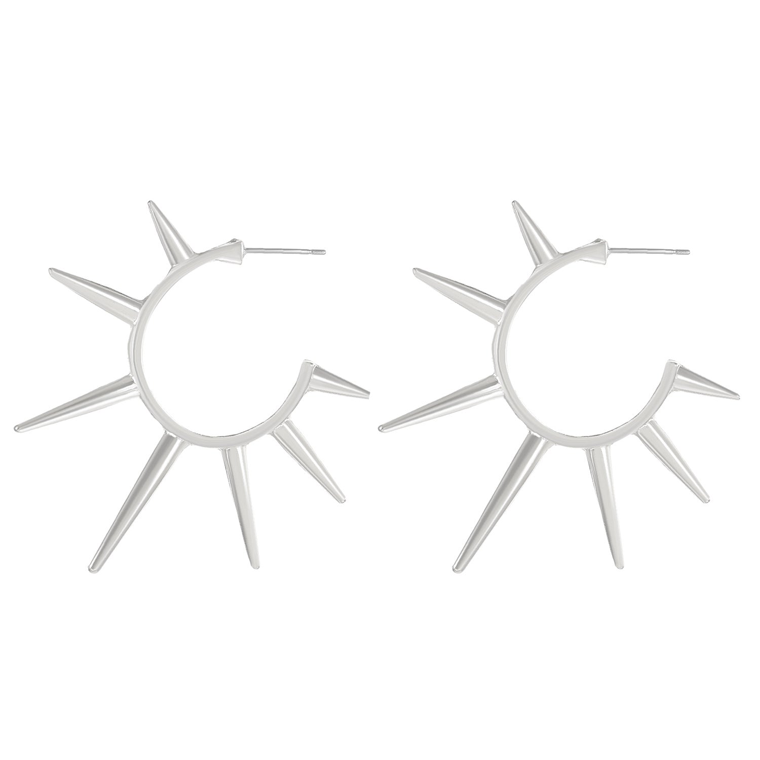 Wholesale Gothic Rivet Alloy Earrings