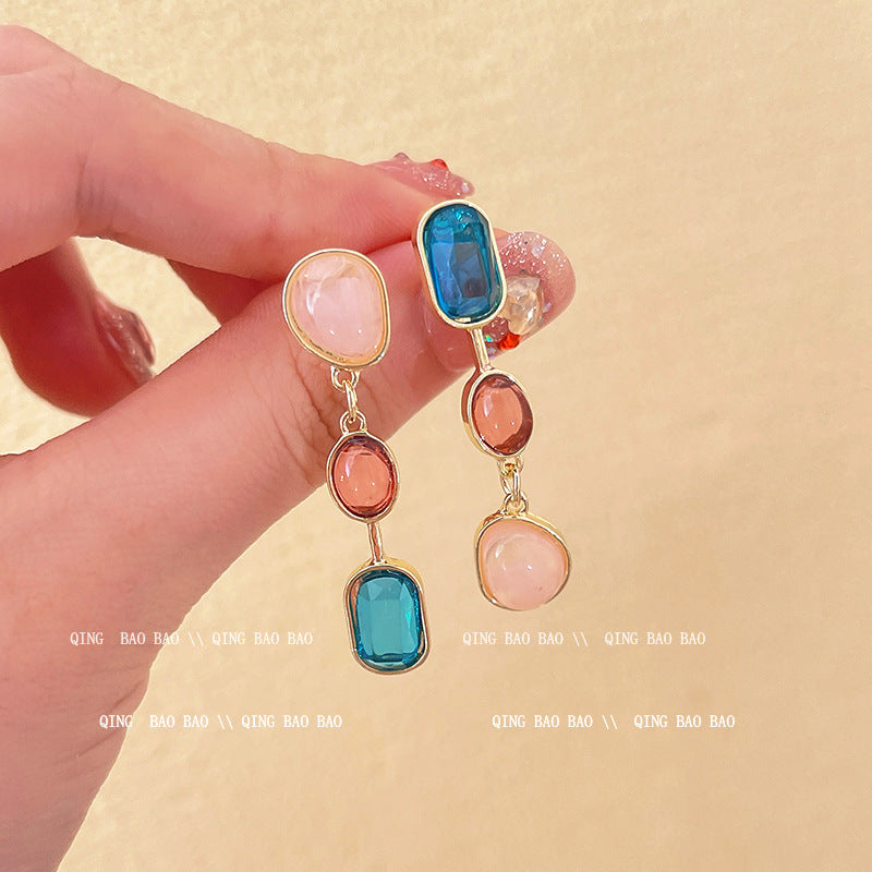 Wholesale 925 silver needle pearl vintage earrings