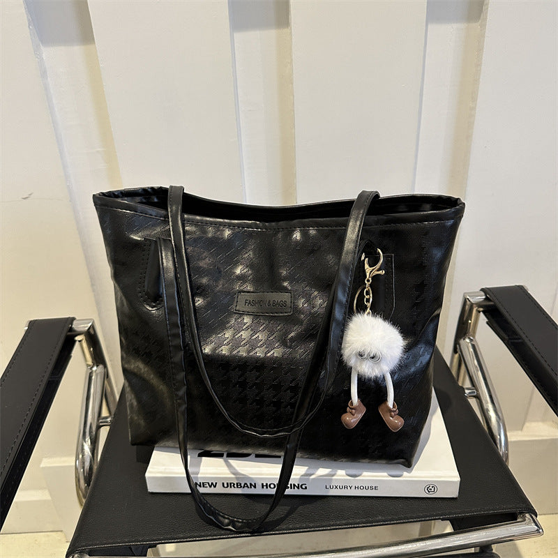 Wholesale The New Fashionable Large-capacity Tote Bag Is A Niche Check Casual Shoulder Bag