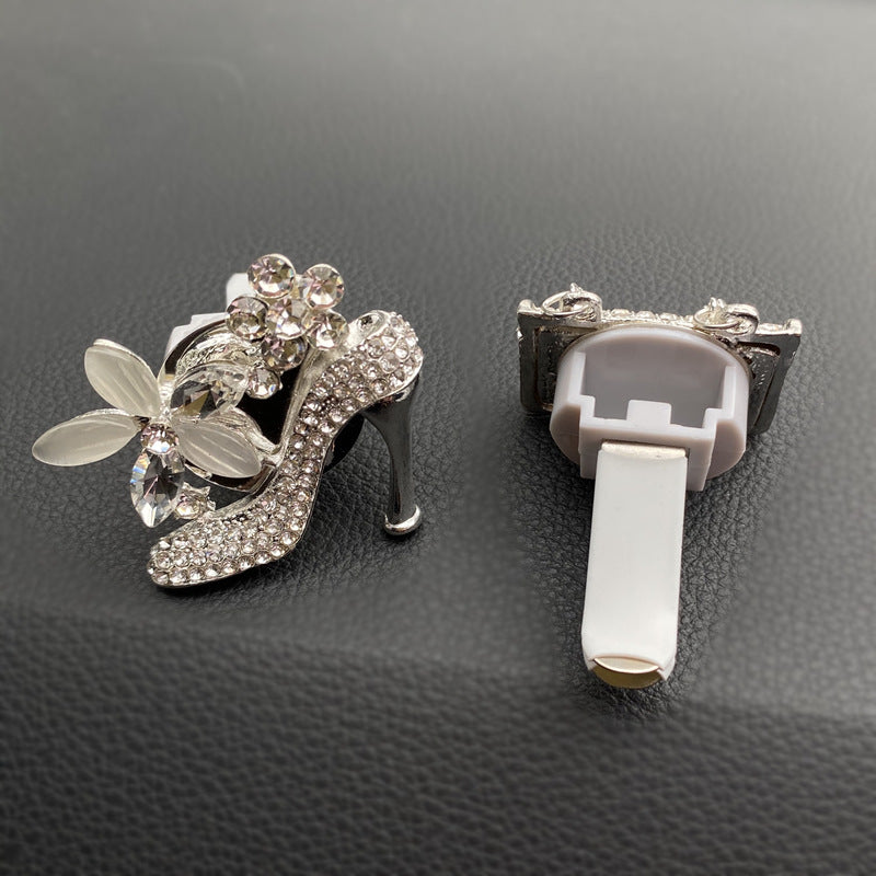 Wholesale Alloy Crystal Shoe Bag Car Aromatherapy Accessories