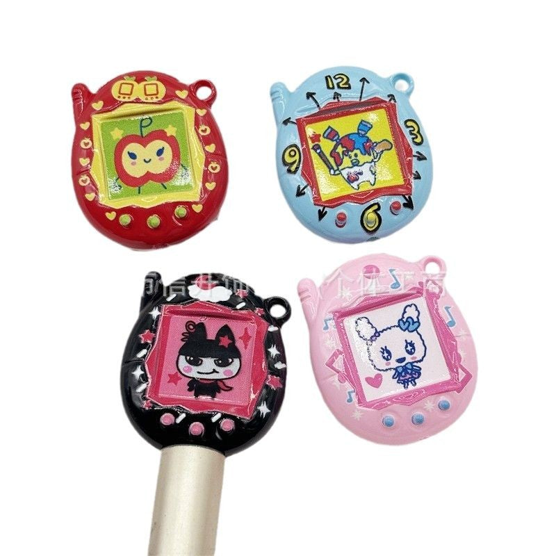 Wholesale  50pcs/pack Cartoon Print Game Machine  2D Focal Beads