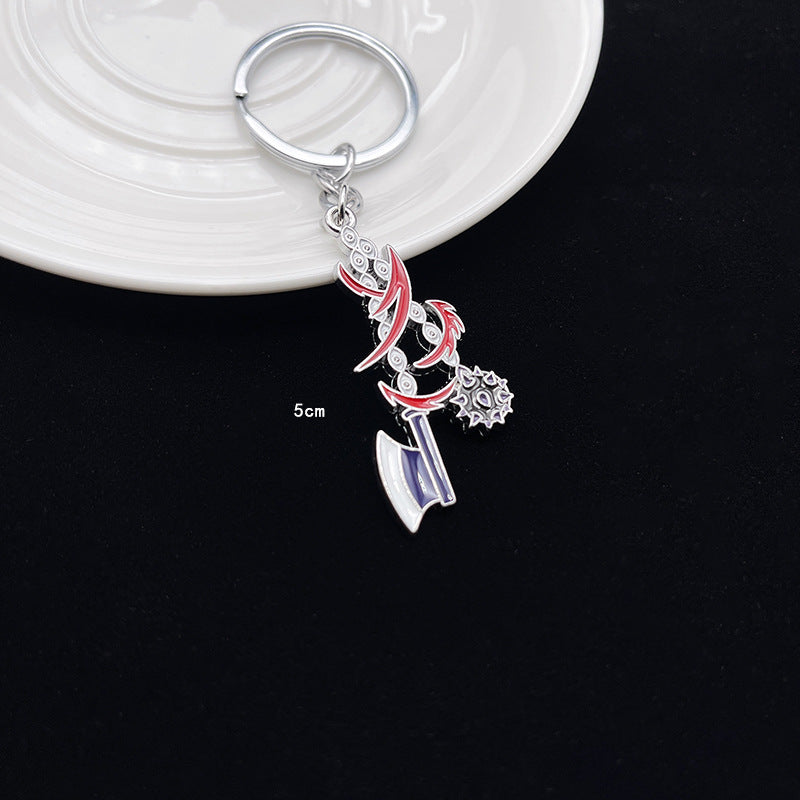 Wholesale Anime Demon Slayer Peripheral Weapons Alloy Keychains