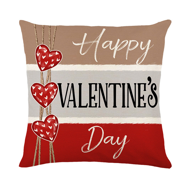 Wholesale Valentine's Day Printed Love Polyester Pillow Covers